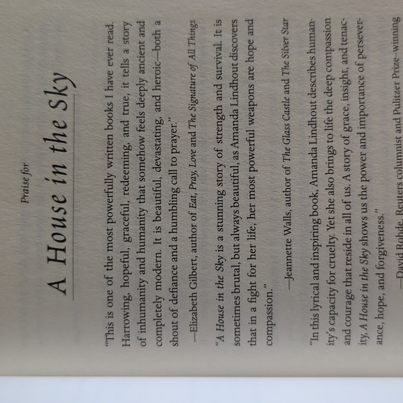 2/$12 Book A House in the Sky Book - Picture 3 of 5